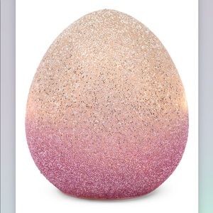 Ombré beaded LED Easter egg decor